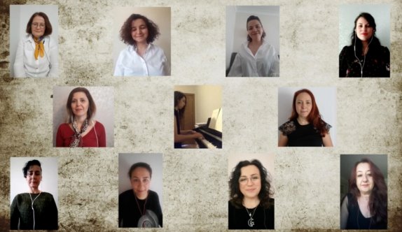 Çanakkaleli anneler, şehit anneleri için “Annemize Türkü“ eserini icra etti